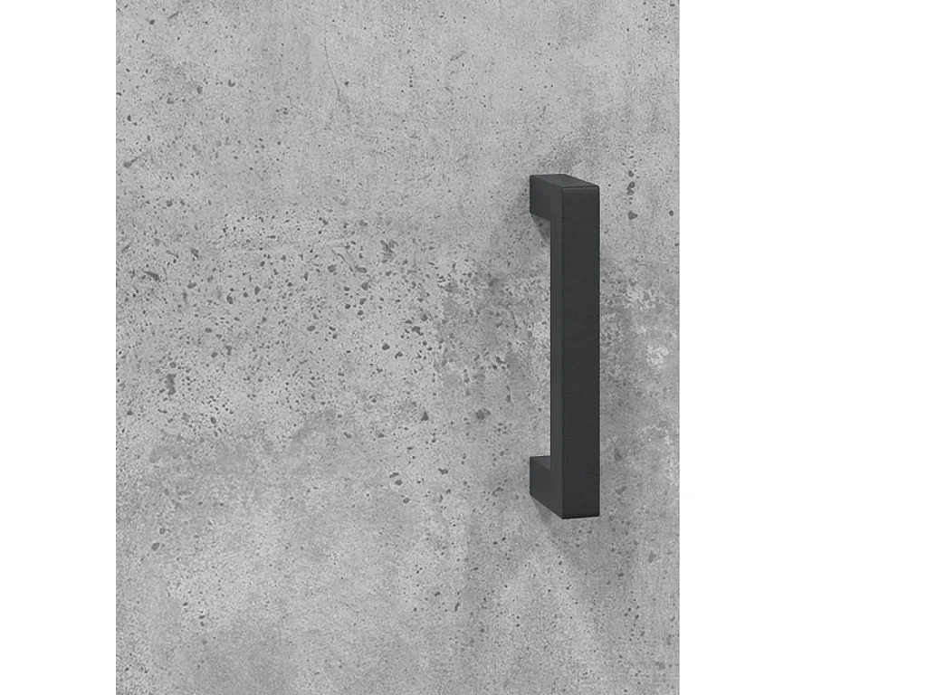 Aparador de madera contrachapada gris hormigón 34,5x34x180 cm