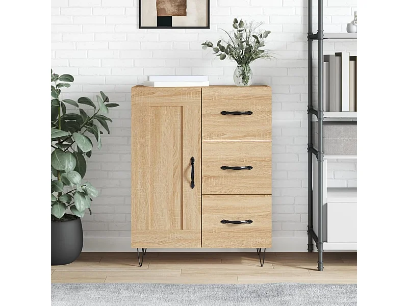 Sideboard Sonoma-Eiche 69,5x34x90 cm Holzwerkstoff