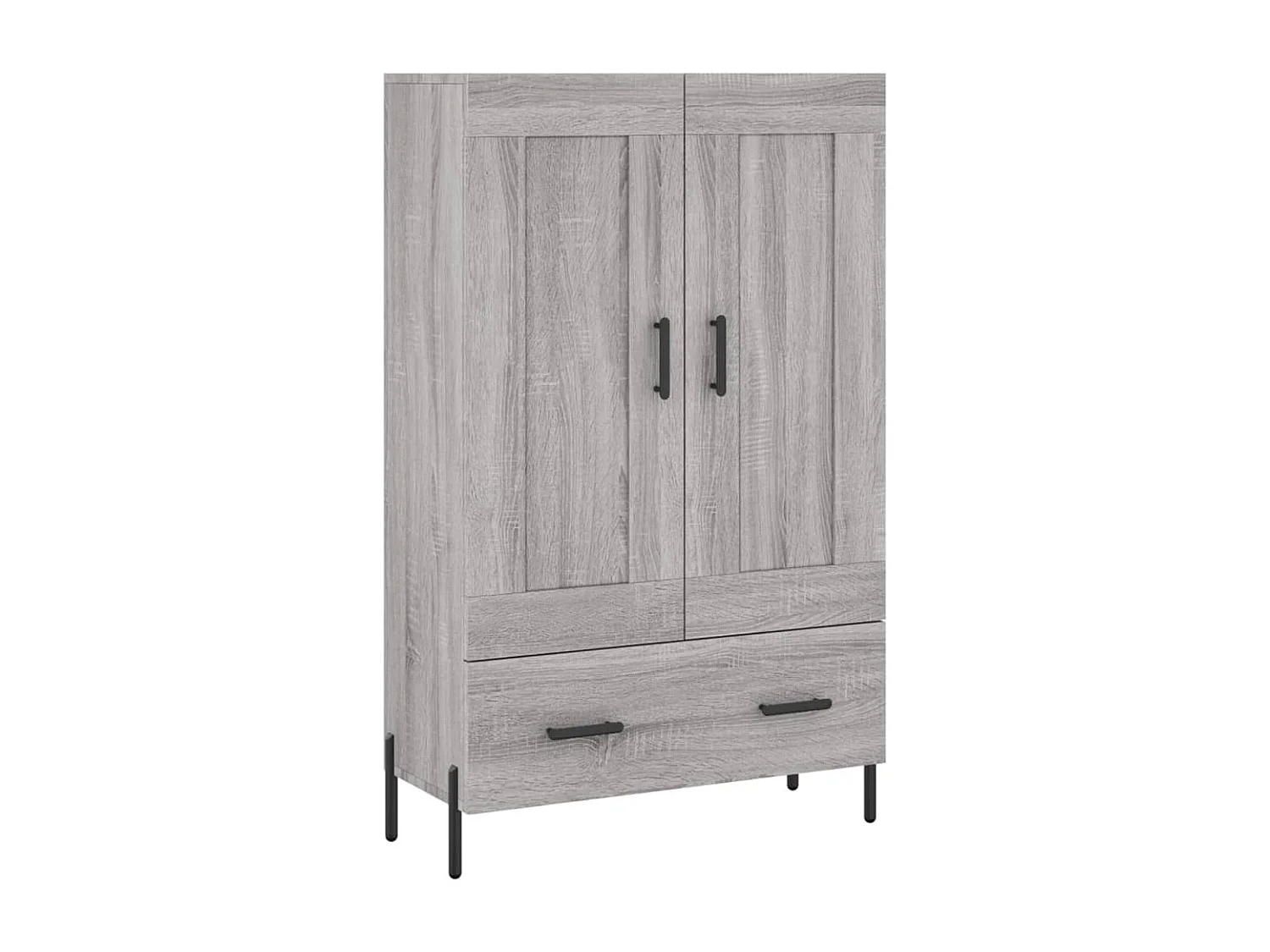 Credenza Grigio Sonoma 69,5x31x115 cm in Legno Multistrato