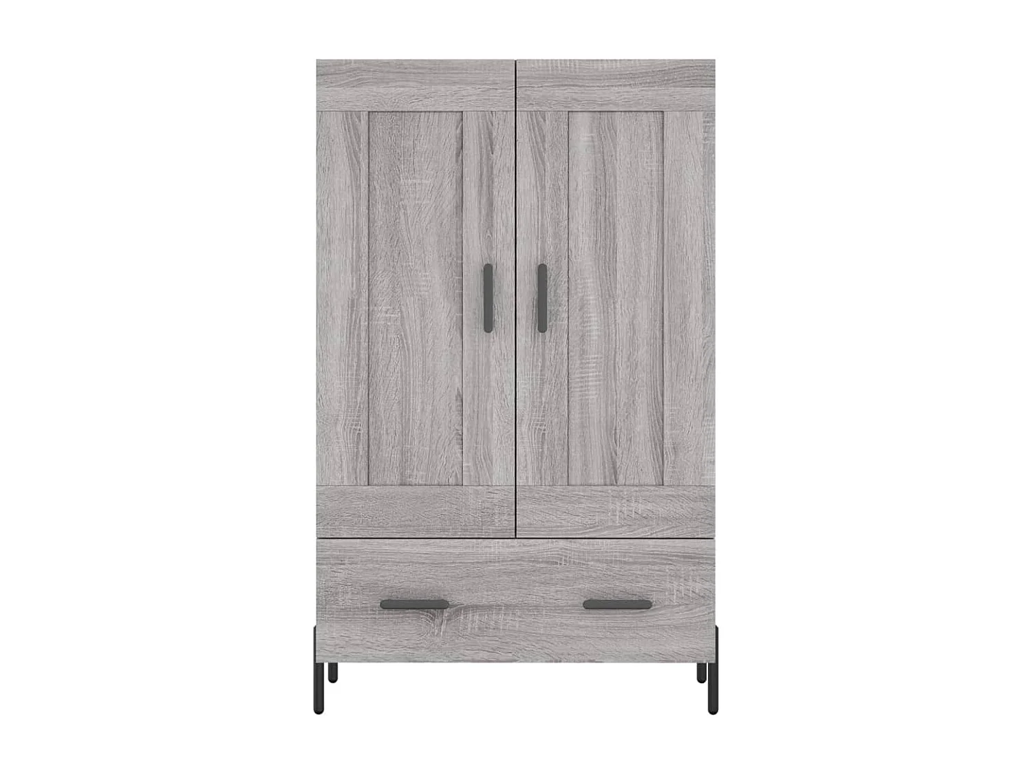 Credenza Grigio Sonoma 69,5x31x115 cm in Legno Multistrato