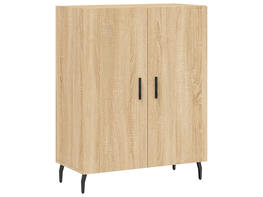 Buffet chêne sonoma 69,5x34x90 cm bois d'ingénierie