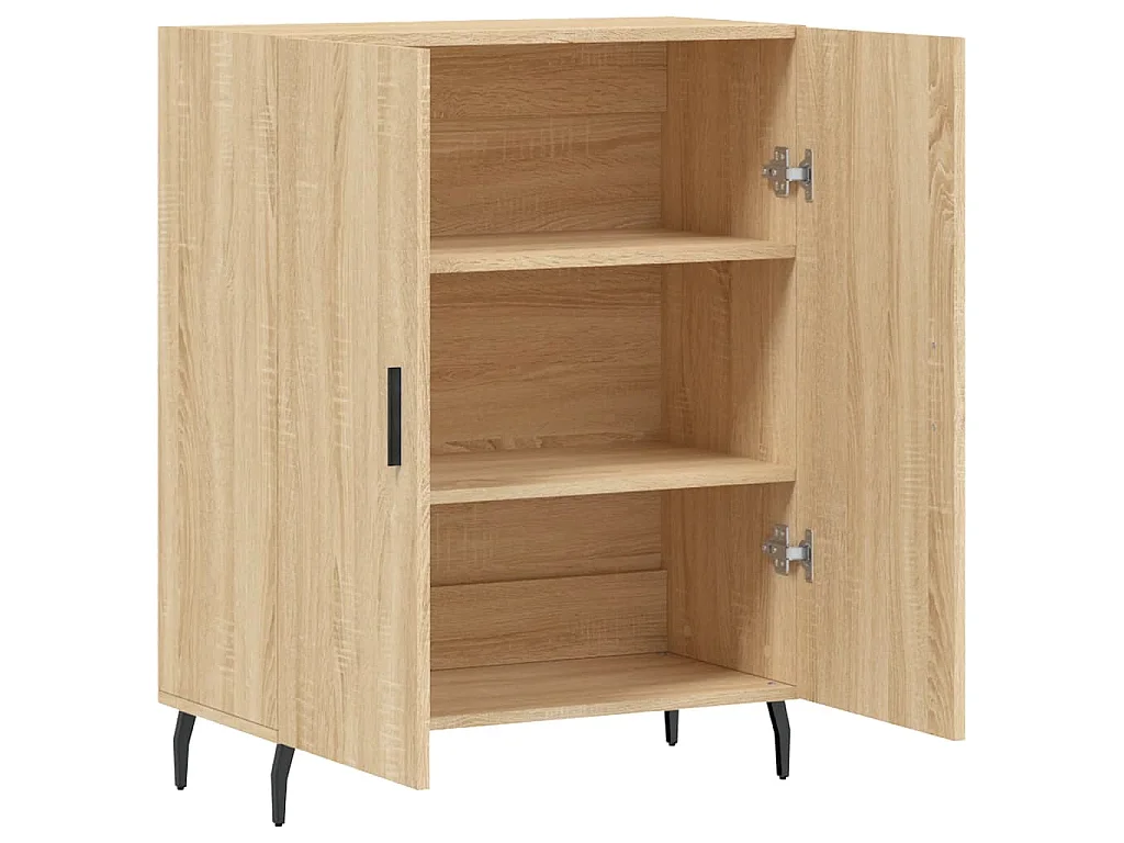 Buffet chêne sonoma 69,5x34x90 cm bois d'ingénierie
