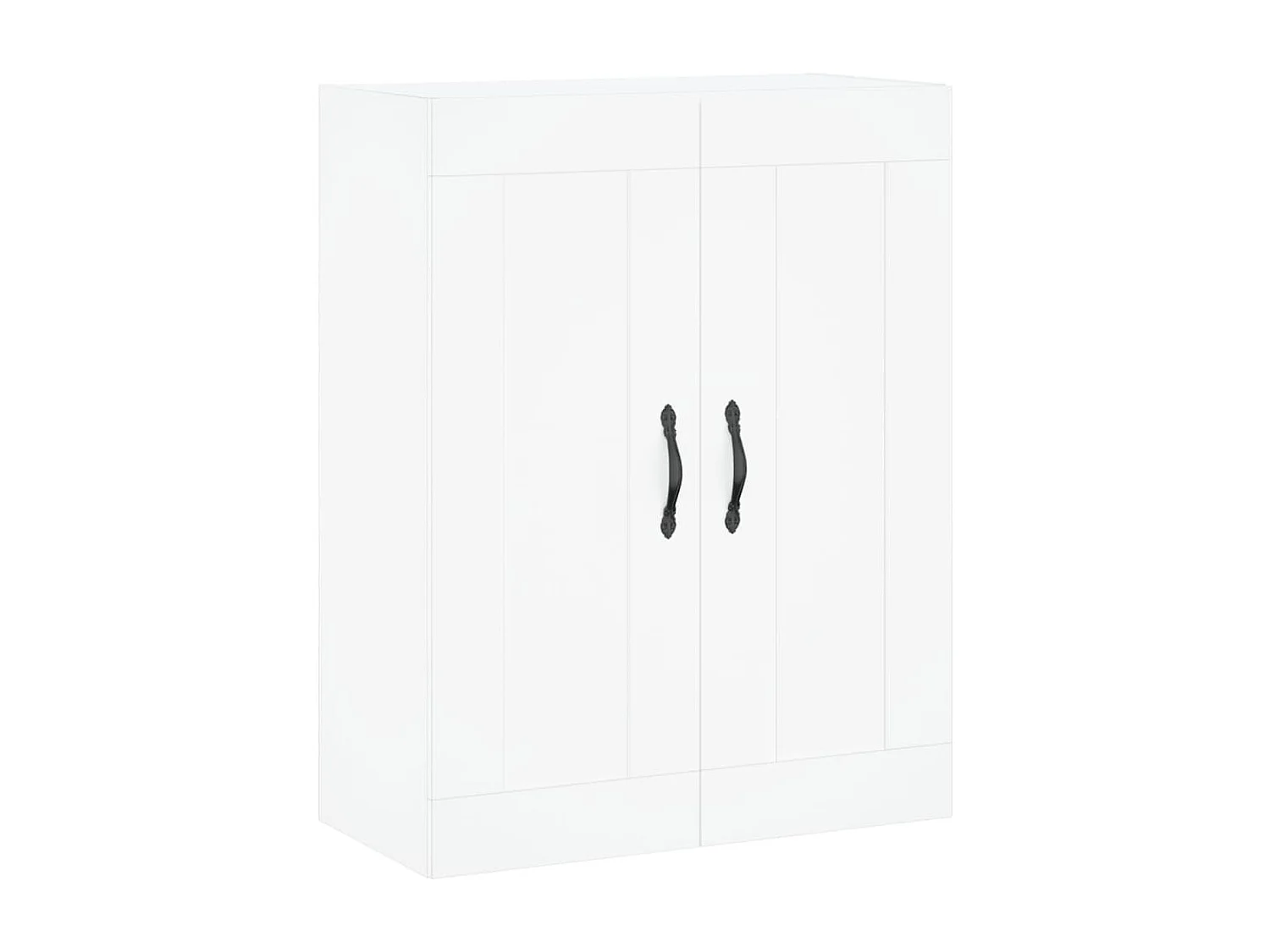 Highboard Weiß 69,5x34x180 cm Holzwerkstoff