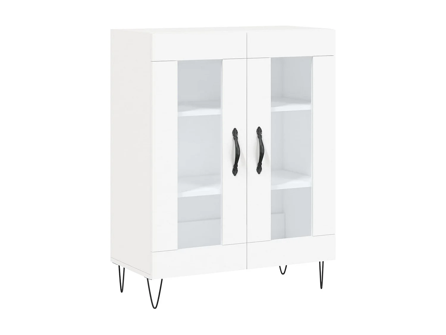 Highboard Weiß 69,5x34x180 cm Holzwerkstoff