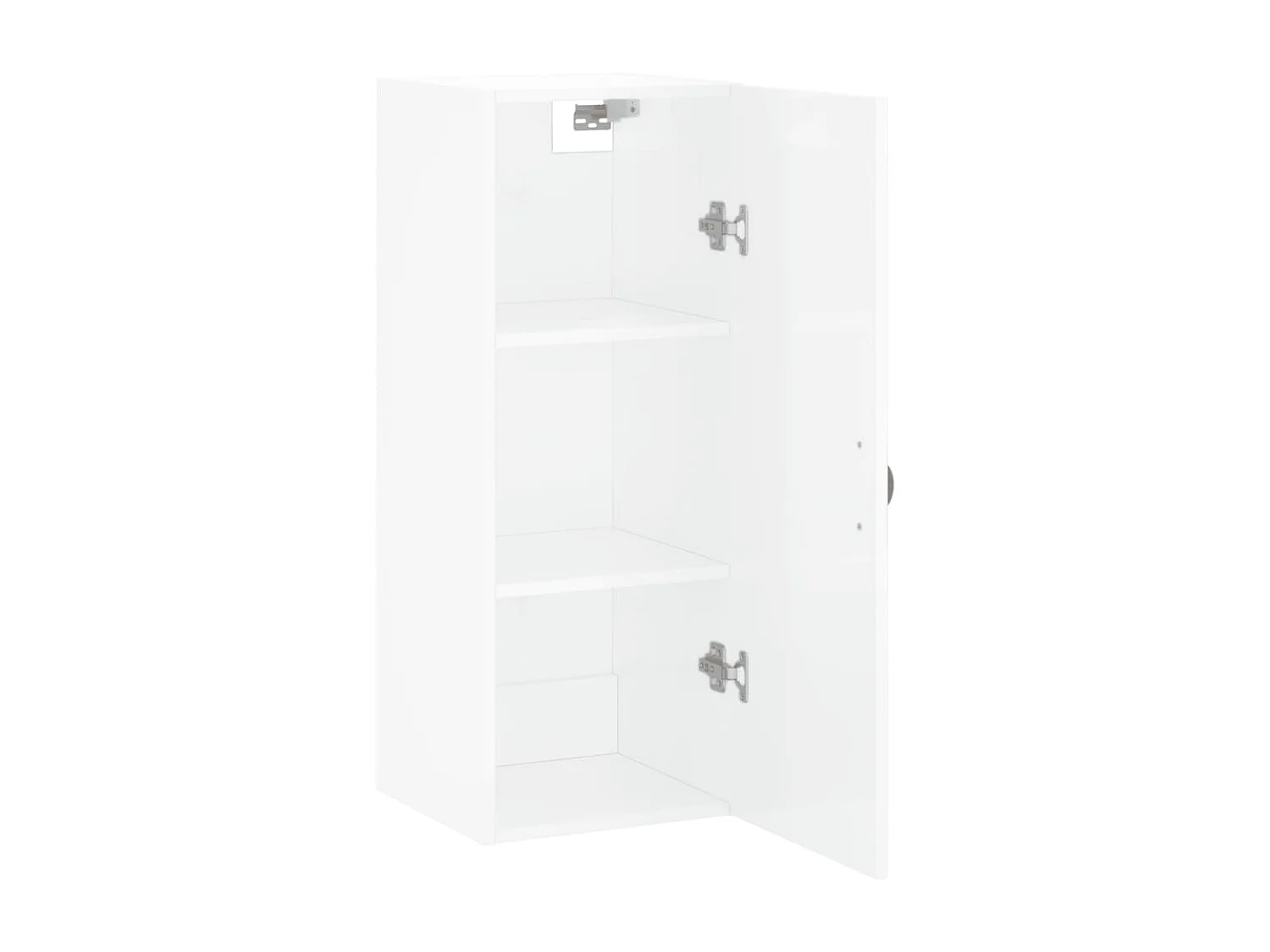 Armoire murale blanc brillant 34,5x34x90 cm