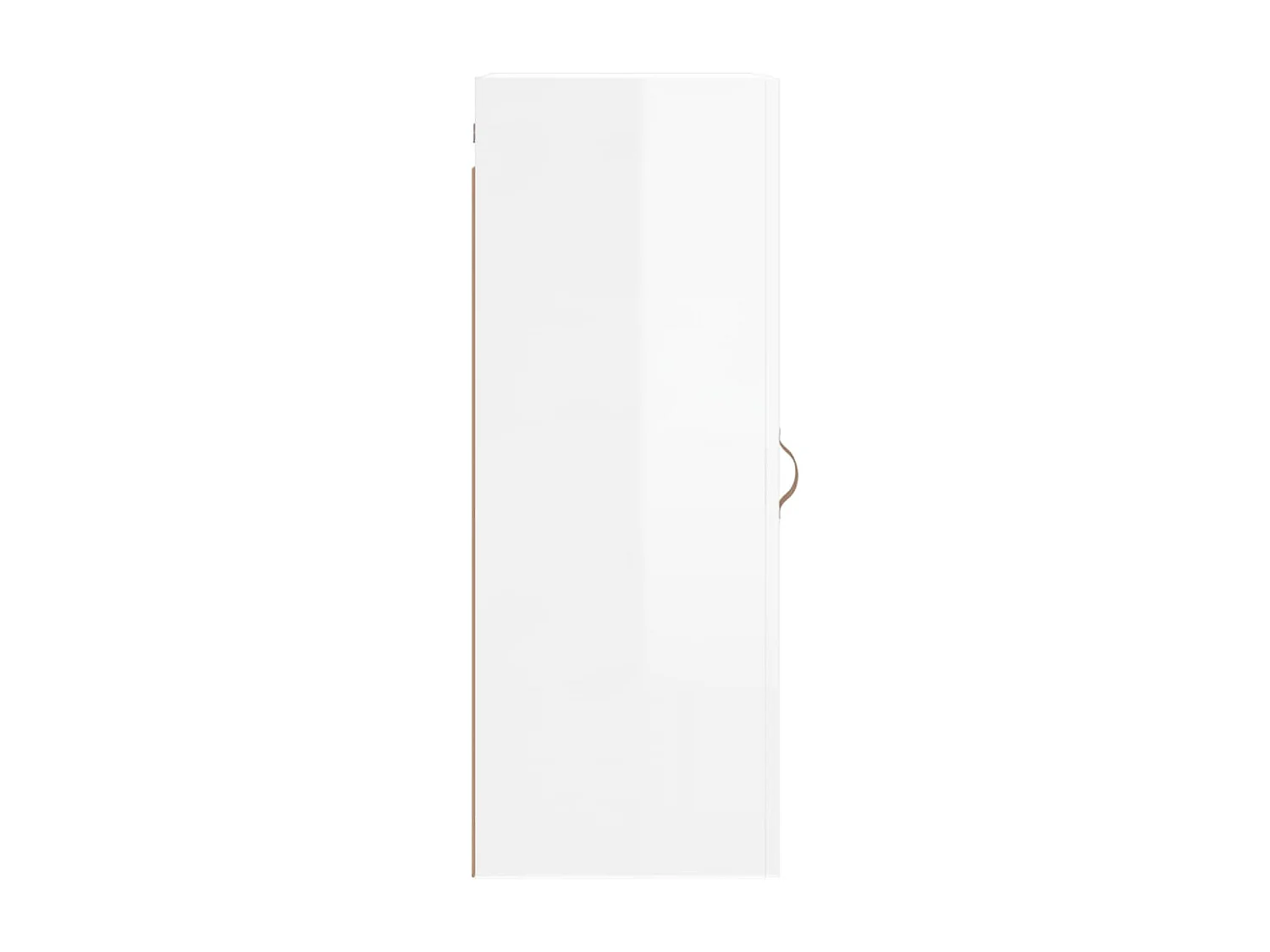 Armoire murale blanc brillant 34,5x34x90 cm