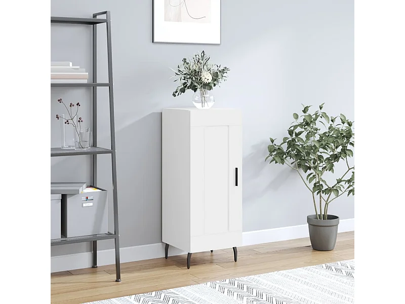 Sideboard Weiß 34,5x34x90 cm Holzwerkstoff