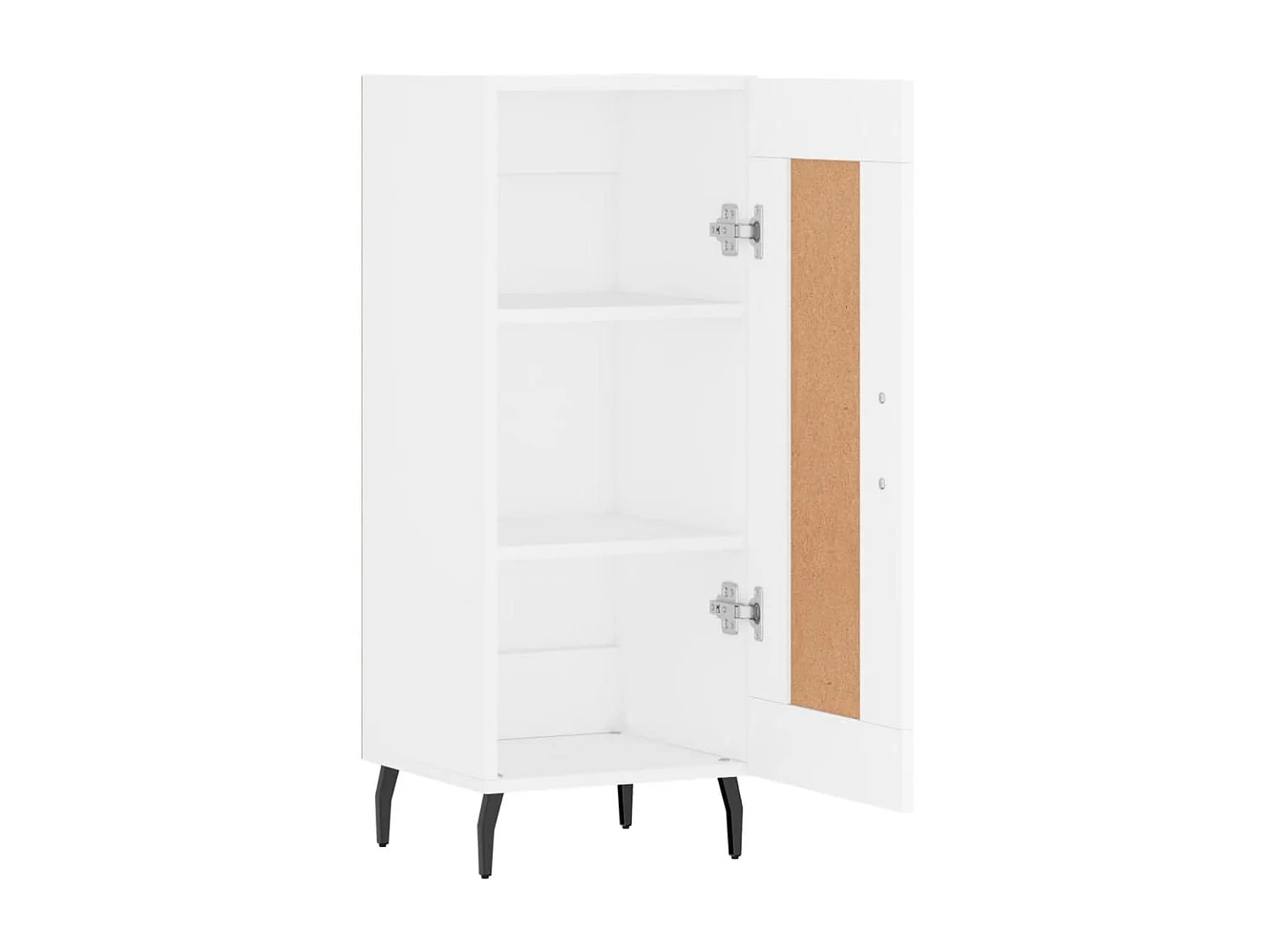 Sideboard Weiß 34,5x34x90 cm Holzwerkstoff