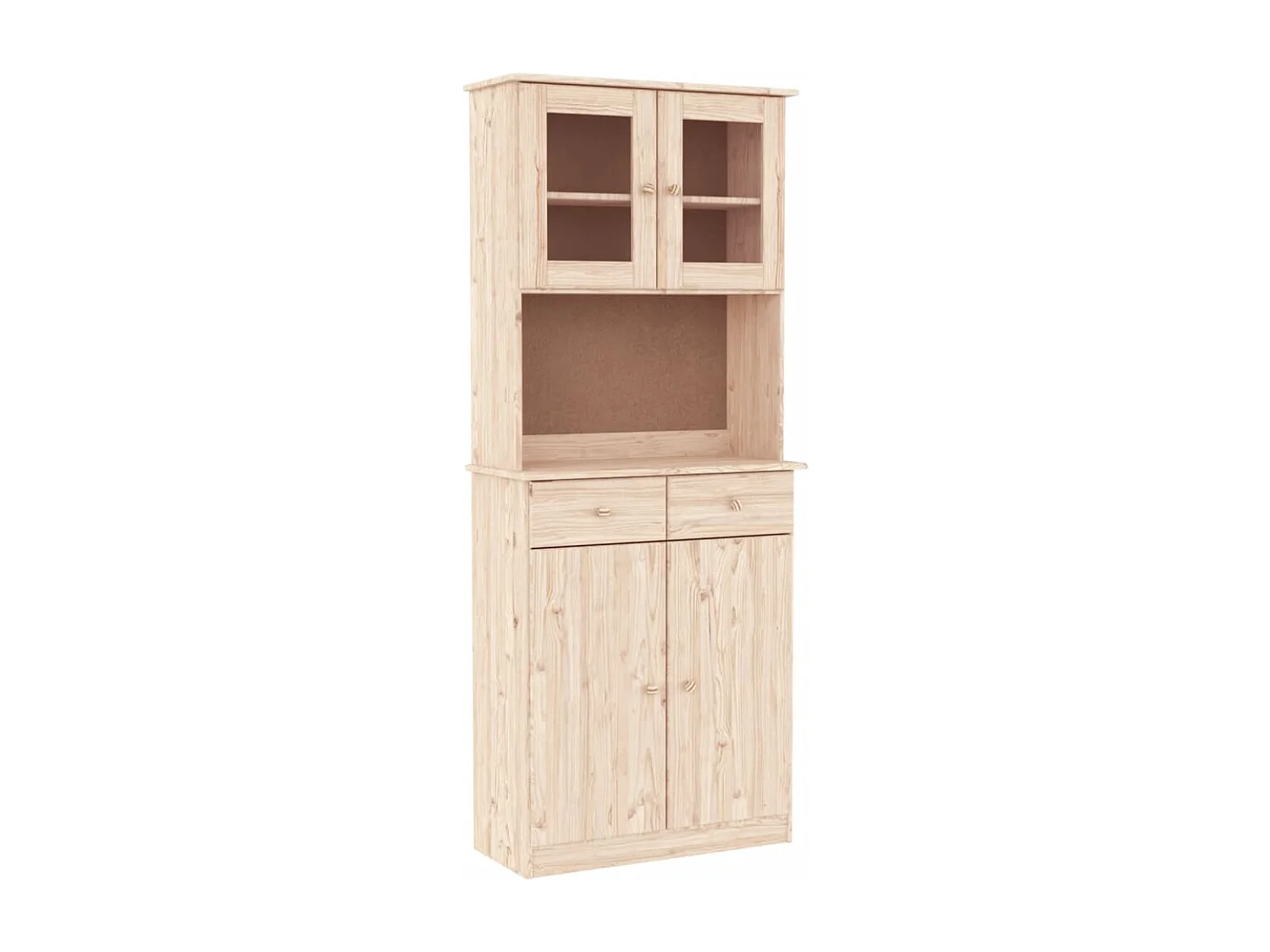 Credenza ALTA 77x35x188 cm in Legno Massello di Pino