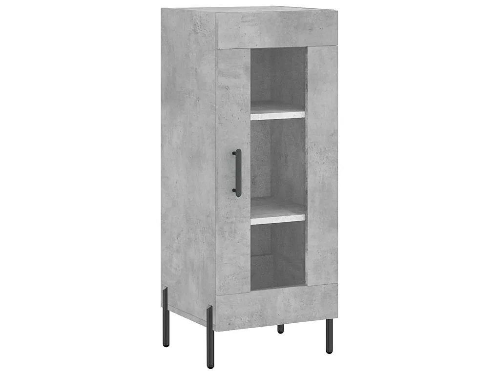 Highboard Betongrau 34,5x34x180 cm Holzwerkstoff