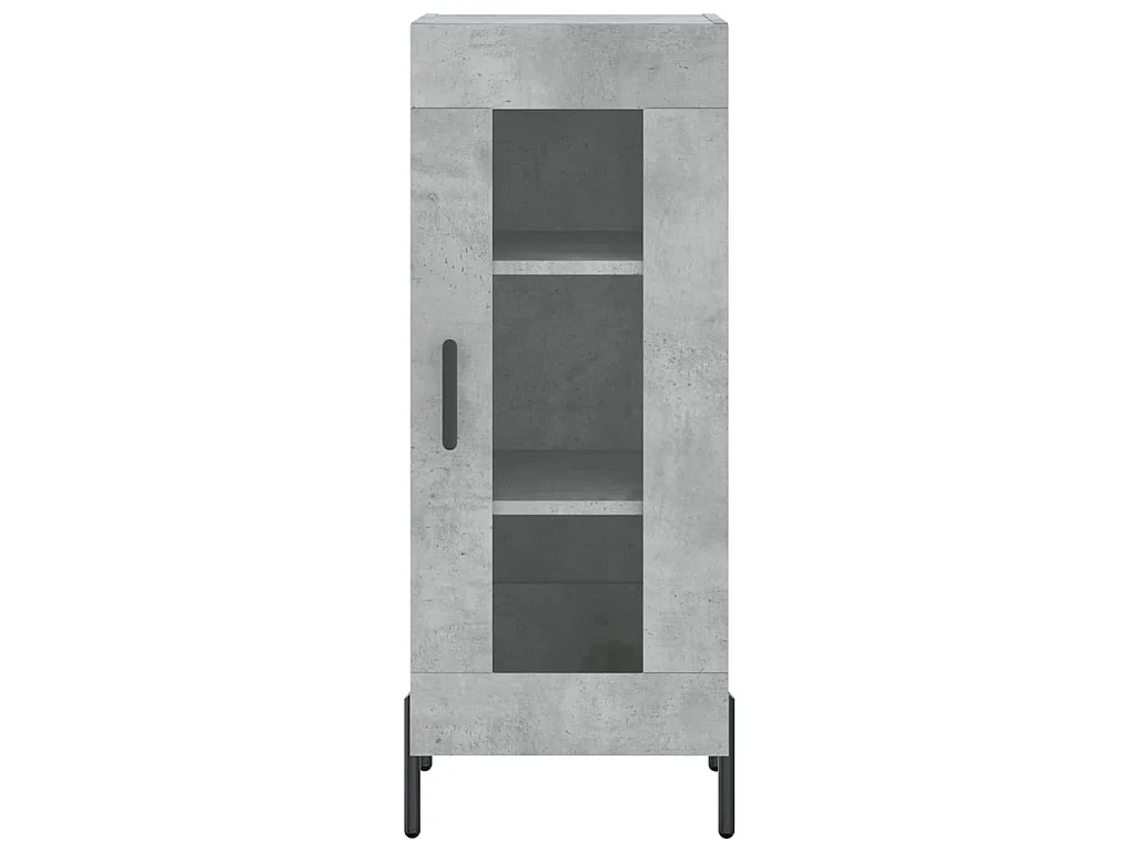 Highboard Betongrau 34,5x34x180 cm Holzwerkstoff