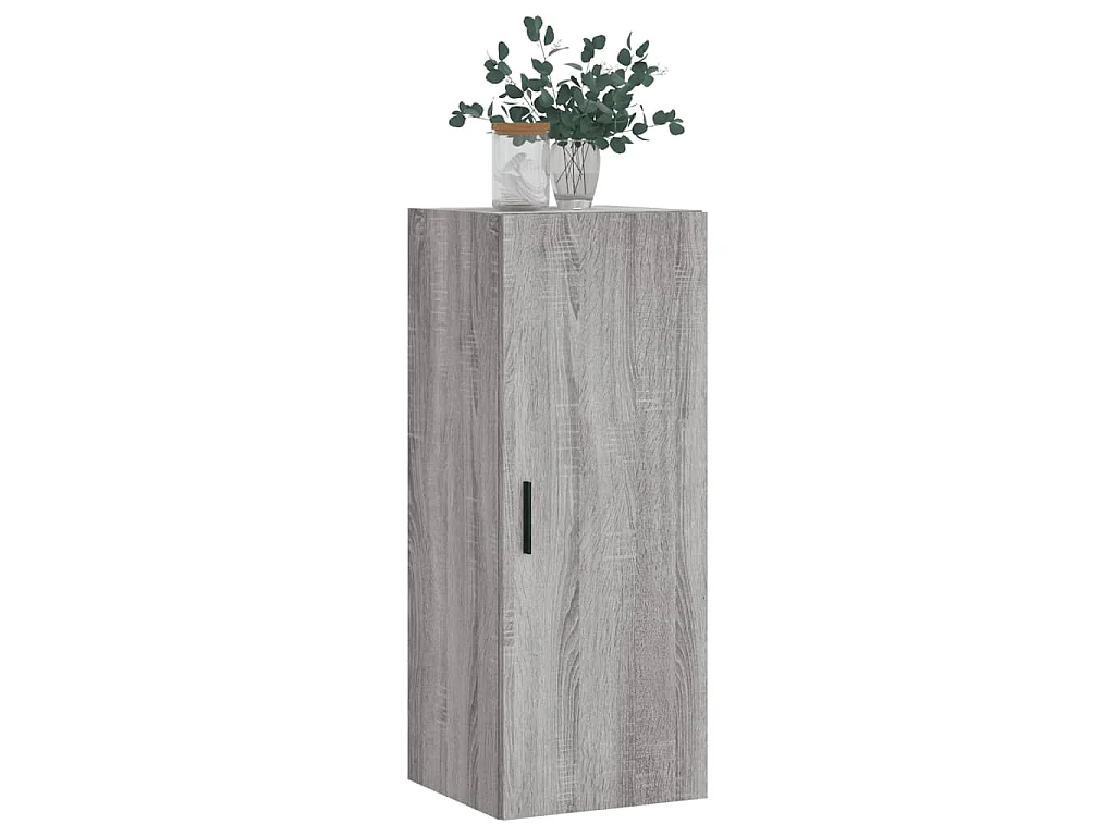 Bovenkast 34,5x34x90 cm grijs sonoma eikenkleurig