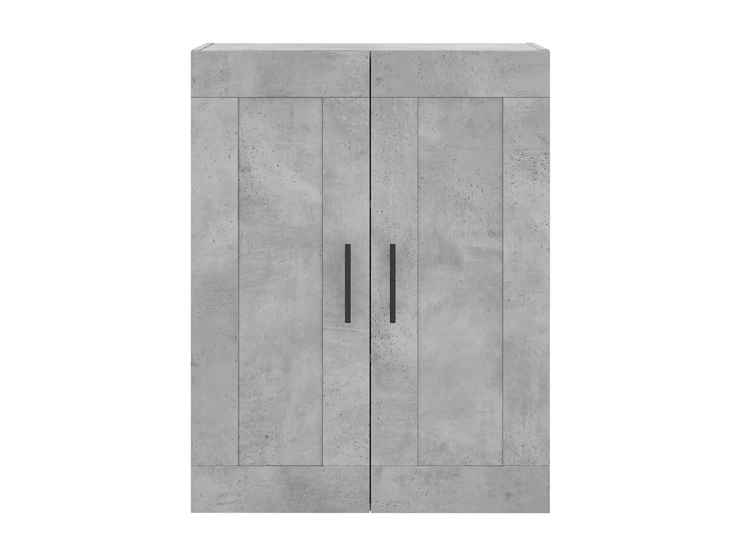 Buffet haut Gris béton 69,5x34x180 cm Bois d'ingénierie