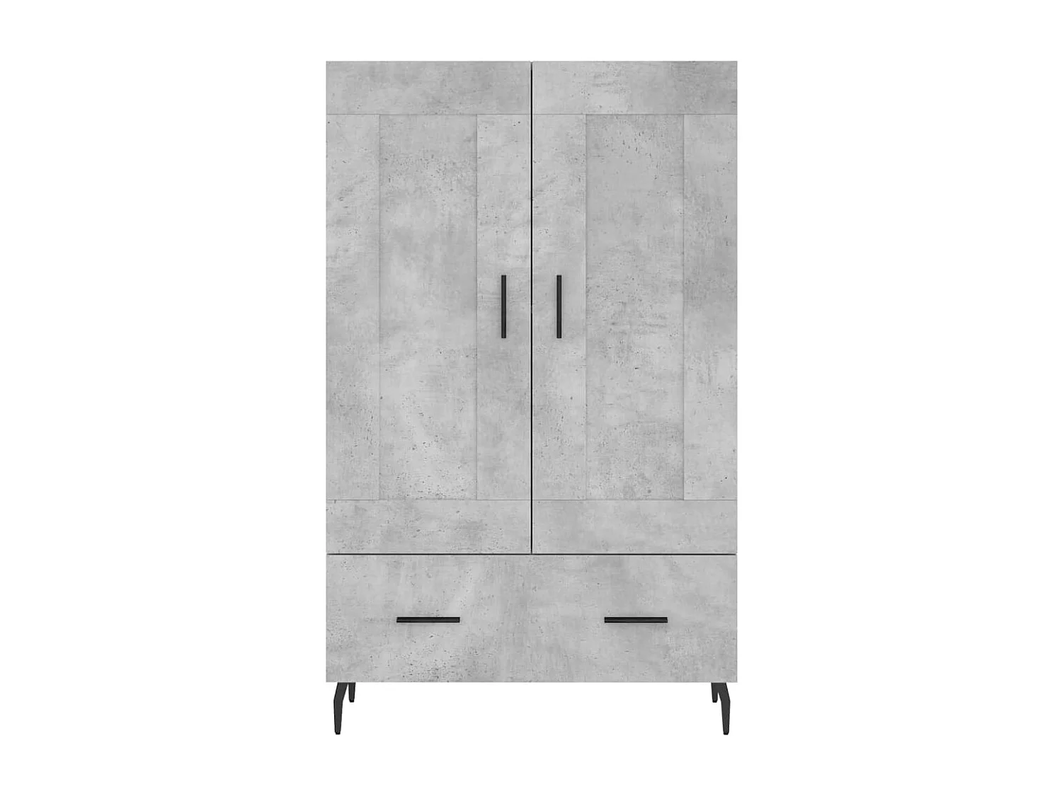 Hoge kast 69,5x31x115 cm bewerkt hout betongrijs