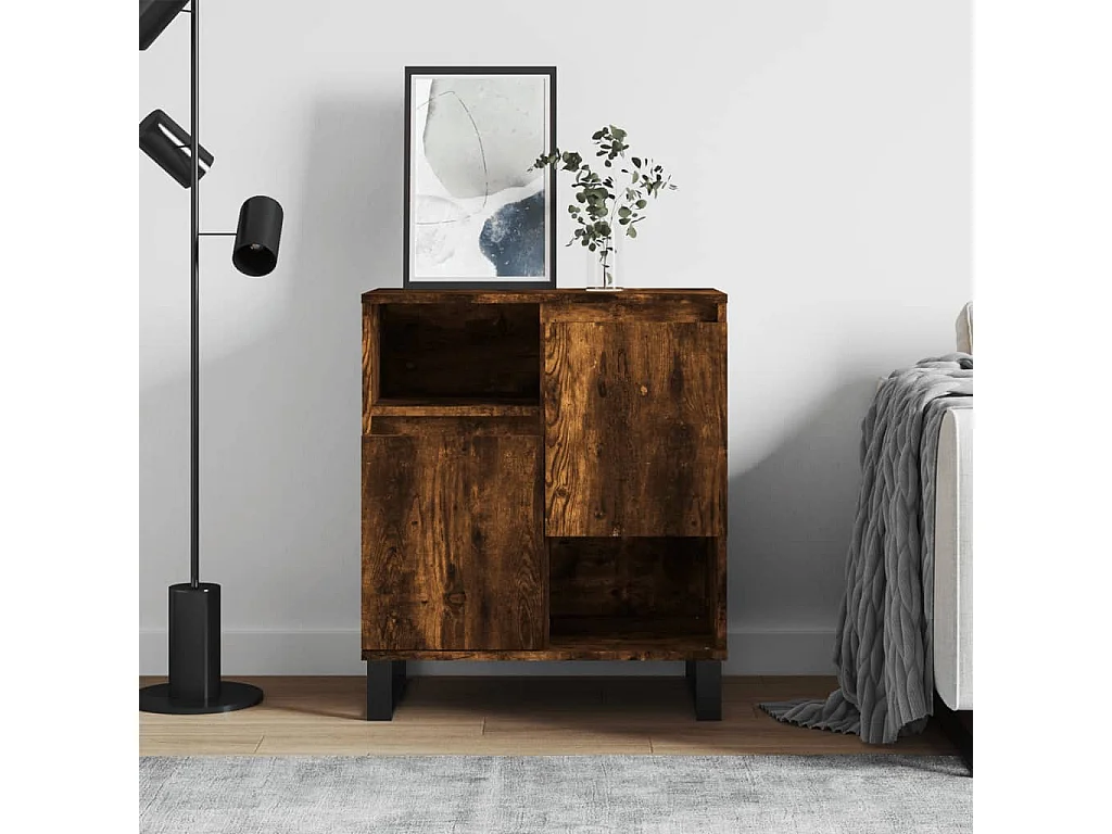 Aparador 60x35x70 cm derivados de madeira carvalho fumado