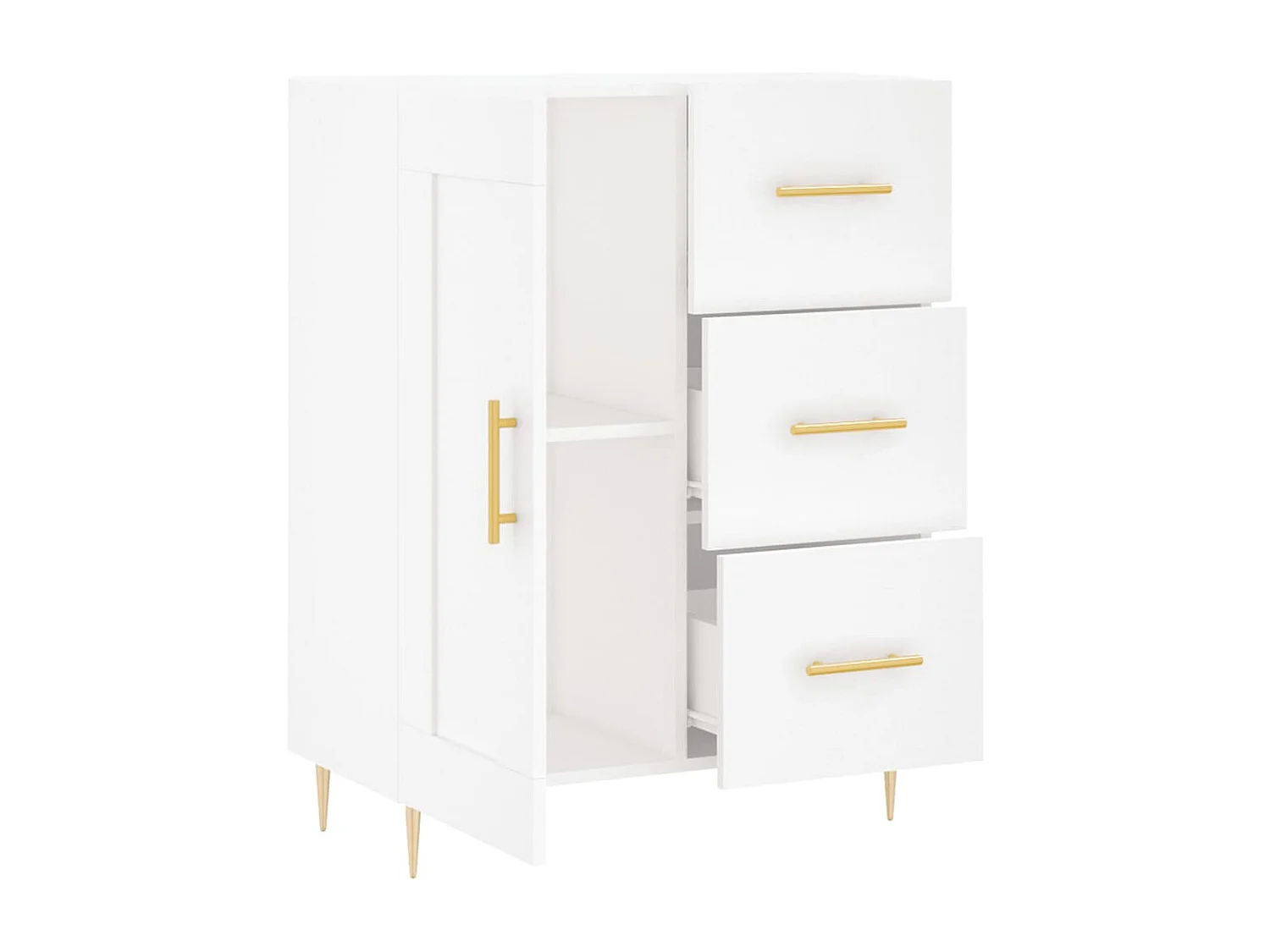 Aparador 69,5x34x90 cm madeira processada branco