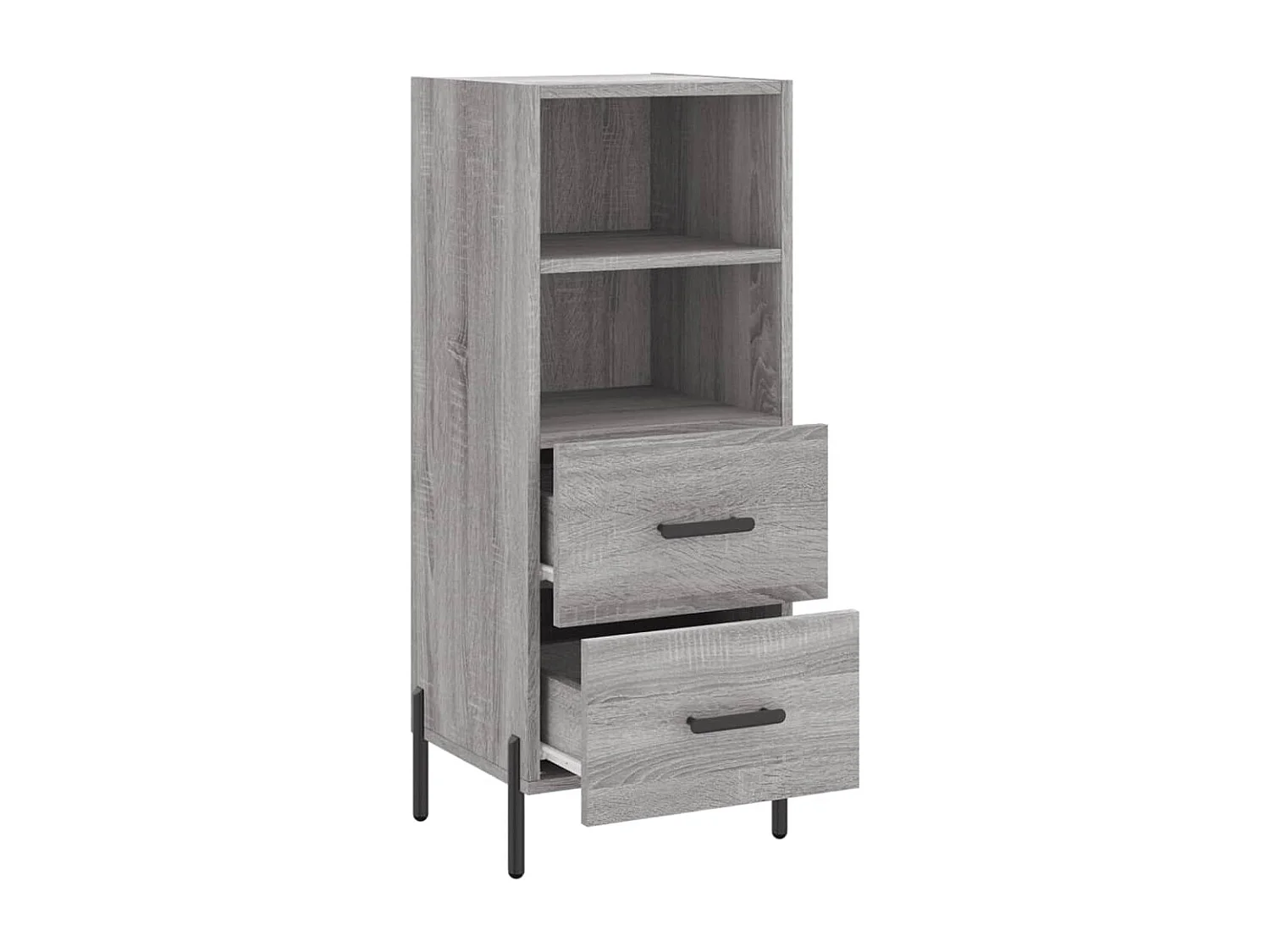 Buffet Sonoma gris 34,5x34x90 cm Bois d'ingénierie