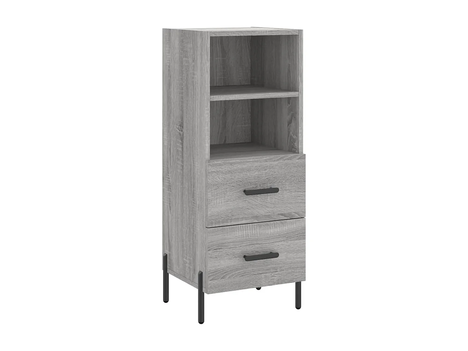 Buffet Sonoma gris 34,5x34x90 cm Bois d'ingénierie