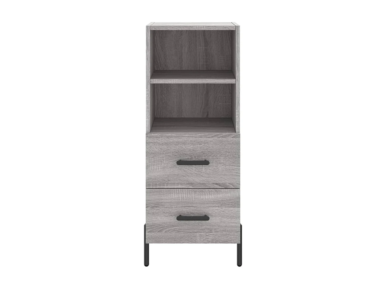 Buffet Sonoma gris 34,5x34x90 cm Bois d'ingénierie