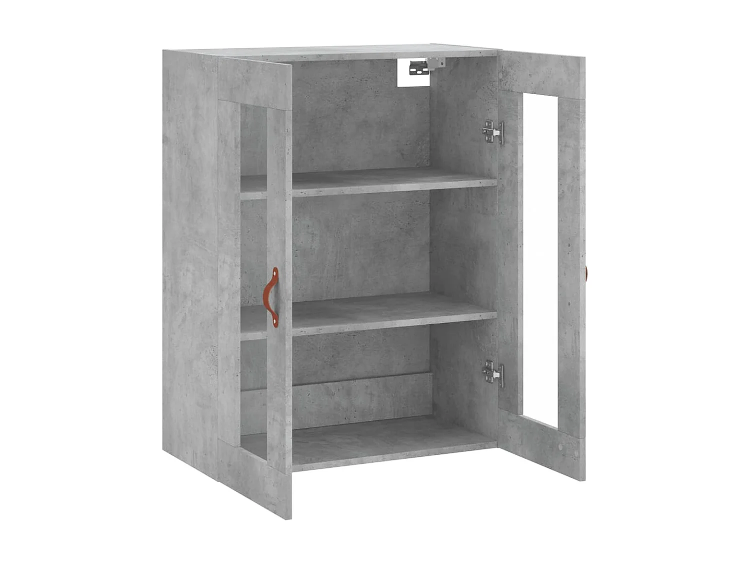 Armoire murale gris béton 69,5x34x90 cm