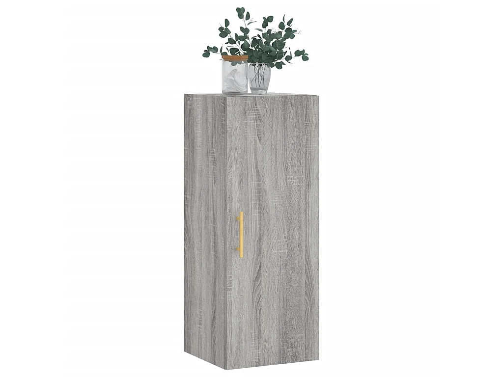 Mobile a Parete Grigio Sonoma 34,5x34x90 cm