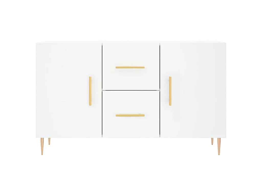 Buffet blanc 100x36x60 cm bois d'ingénierie