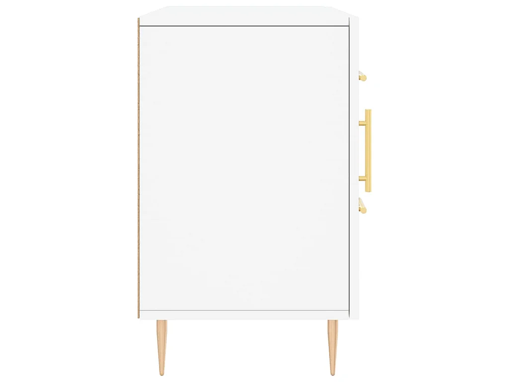 Buffet blanc 100x36x60 cm bois d'ingénierie