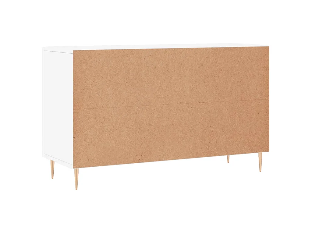 Buffet blanc 100x36x60 cm bois d'ingénierie