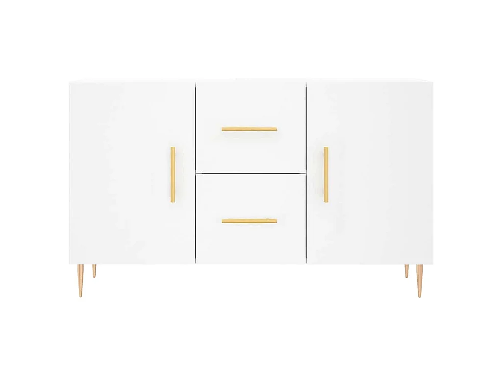 Buffet blanc 100x36x60 cm bois d'ingénierie