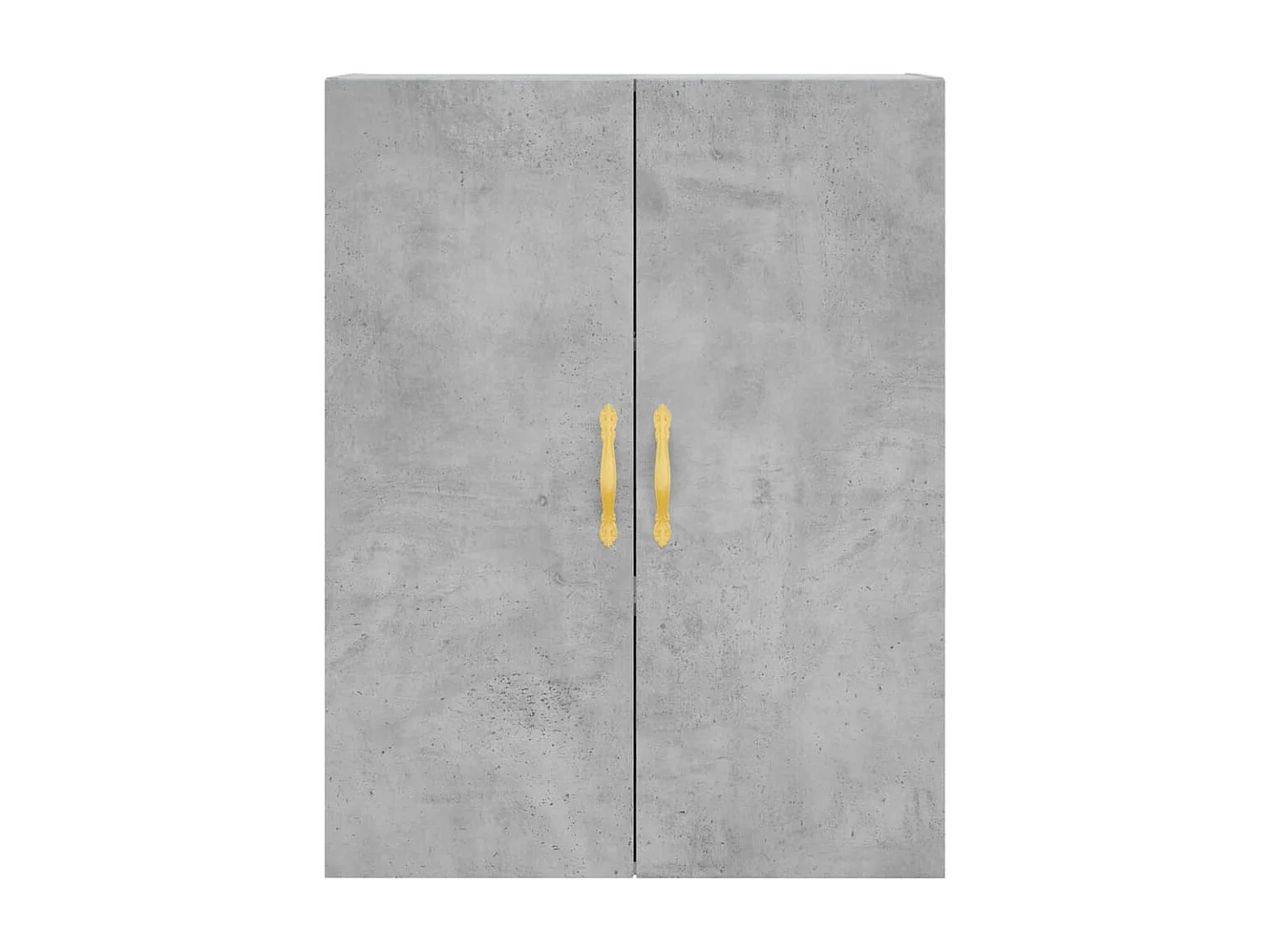 Buffet haut Gris béton 69,5x34x180 cm Bois d'ingénierie