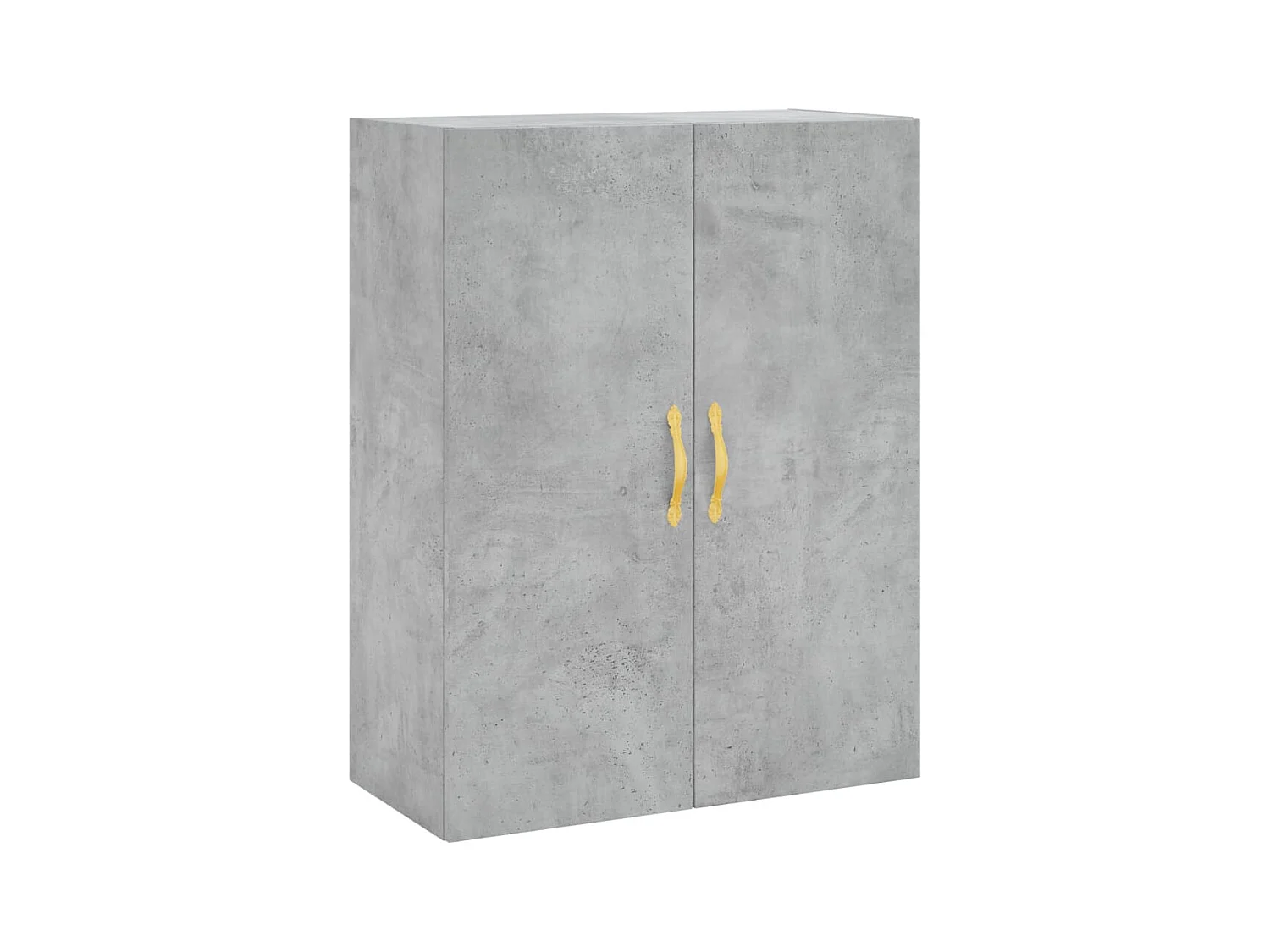 Highboard Betongrau 69,5x34x180 cm Holzwerkstoff