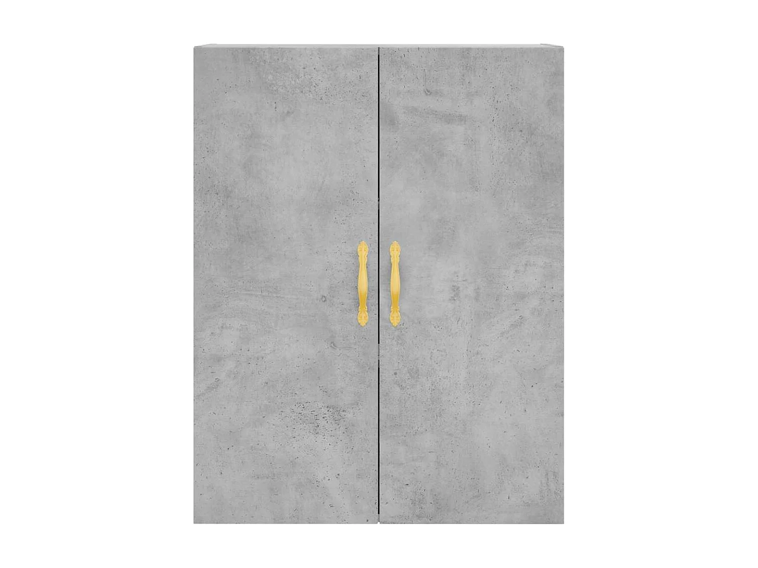 Hoge kast 69,5x34x180 cm bewerkt hout betongrijs
