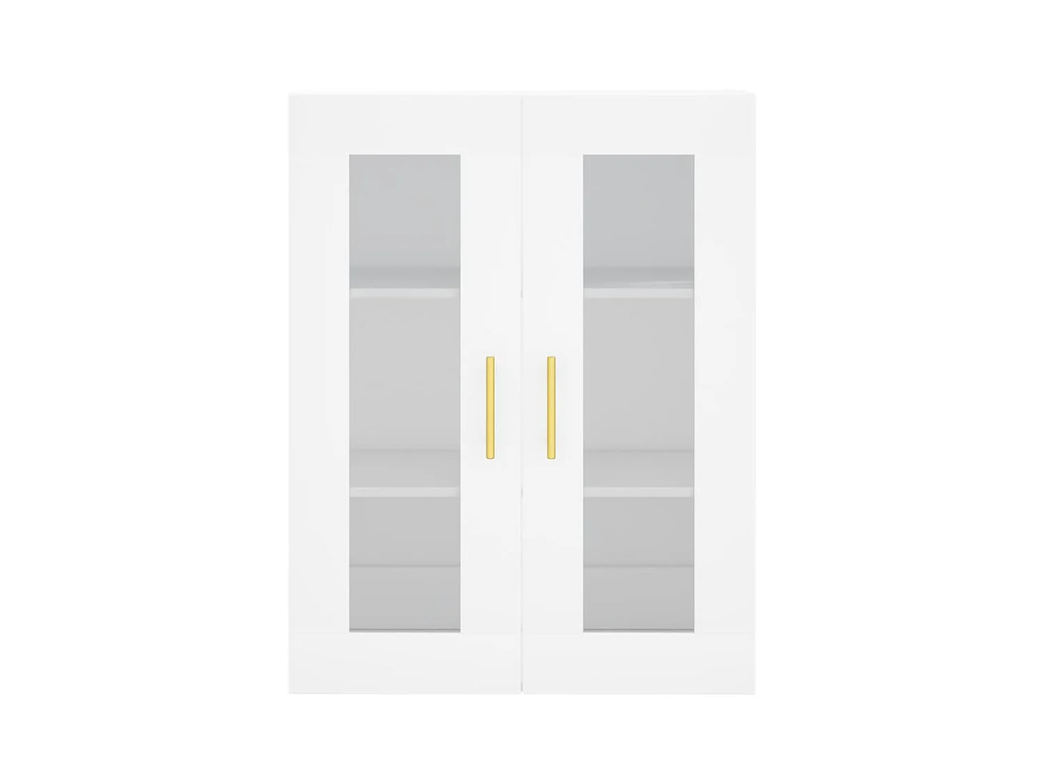 Buffet haut Blanc 69,5x34x180 cm Bois d'ingénierie