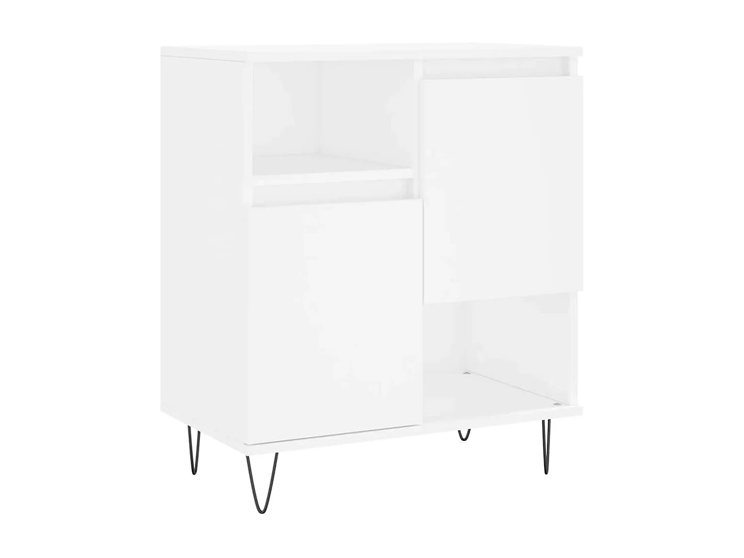 Buffet Blanc 60x35x70 cm Bois d'ingénierie