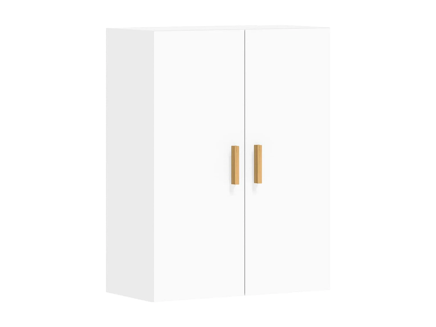 Armoires murales 2 pcs blanc bois d'ingénierie