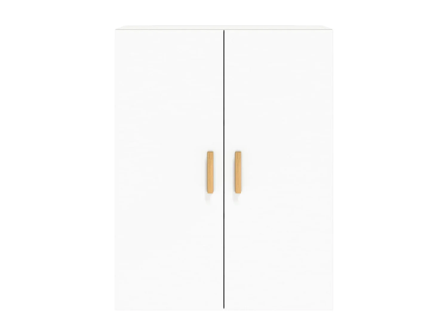 Armoires murales 2 pcs blanc bois d'ingénierie