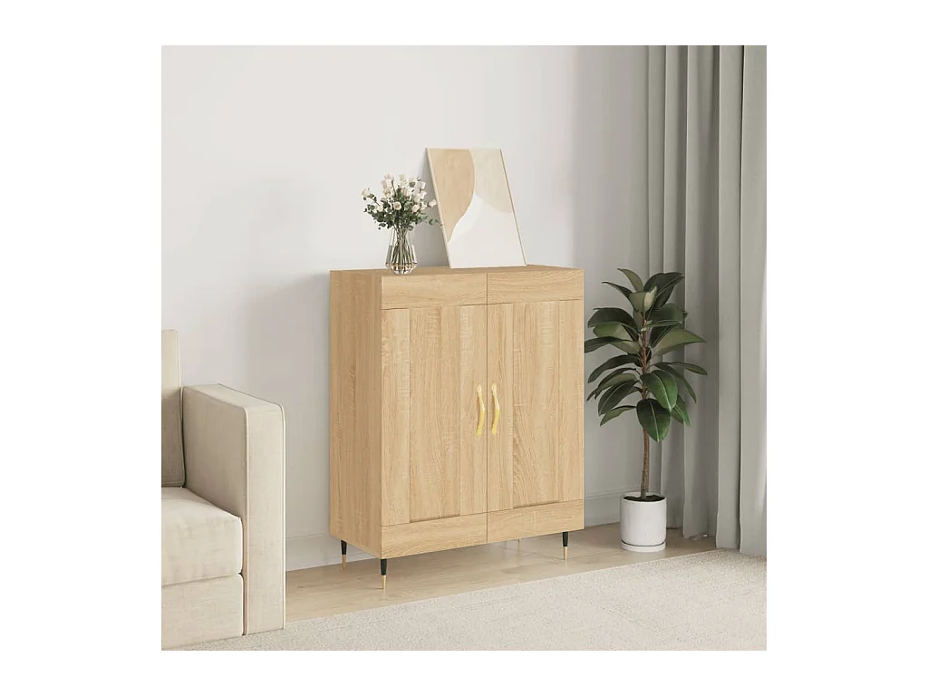 Sideboard Sonoma-Eiche 69,5x34x90 cm Holzwerkstoff