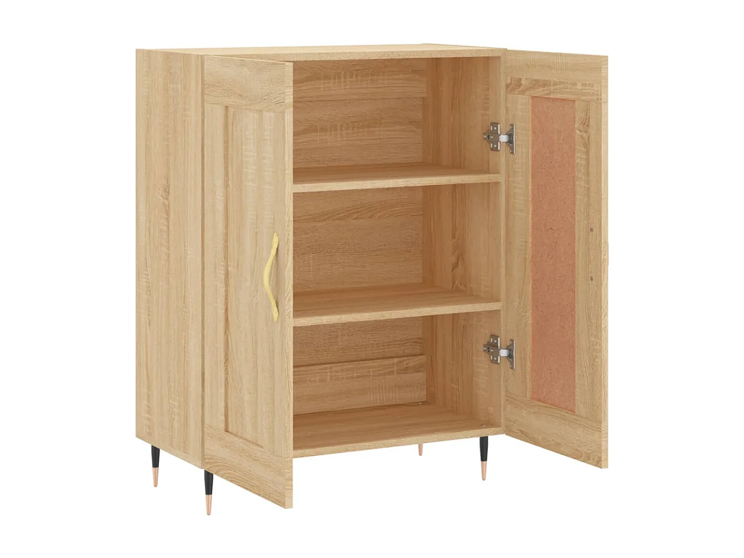 Dressoir 69,5x34x90 cm bewerkt hout sonoma eikenkleurig