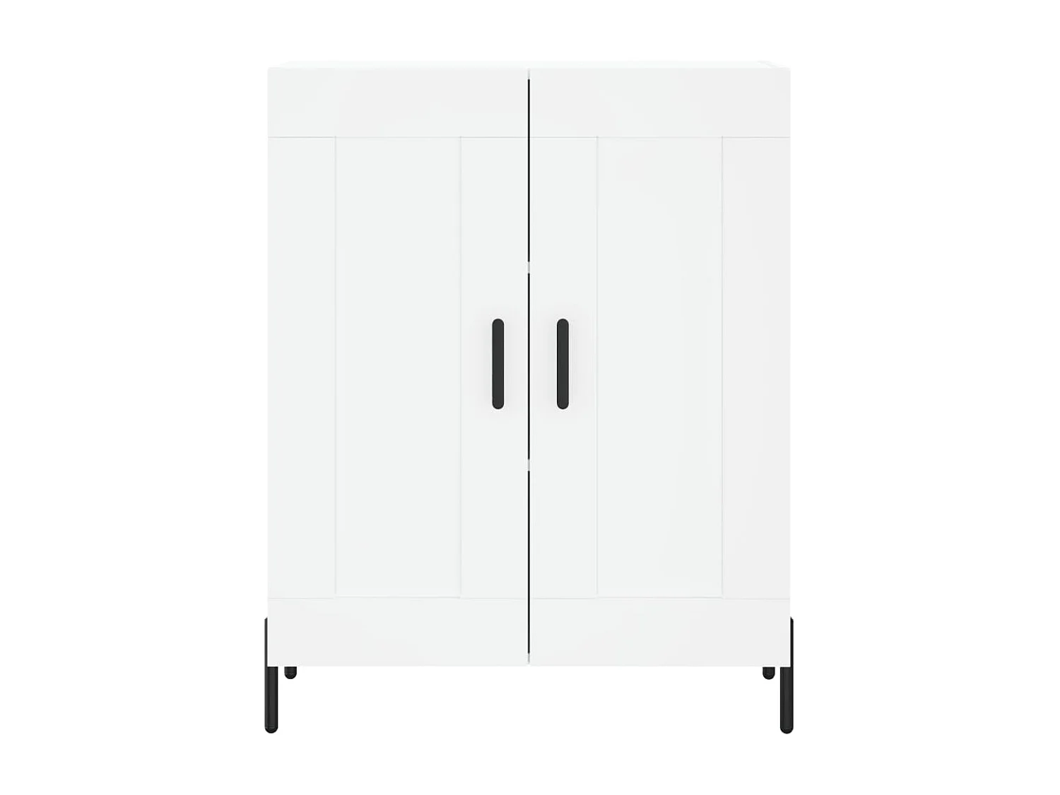 Buffet haut Blanc 69,5x34x180 cm Bois d'ingénierie