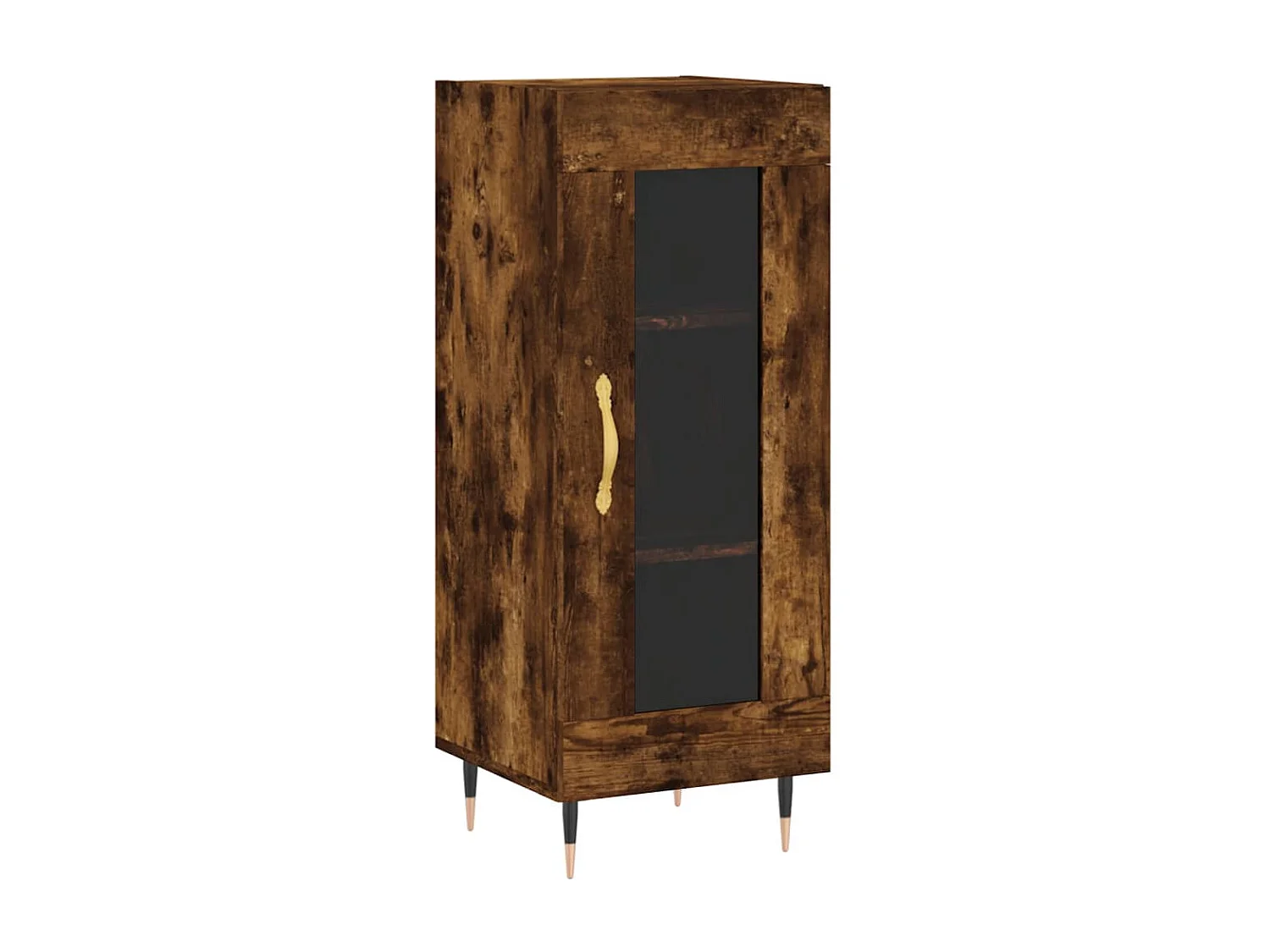 Credenza Rovere Fumo 34,5x34x180 cm in Legno Multistrato