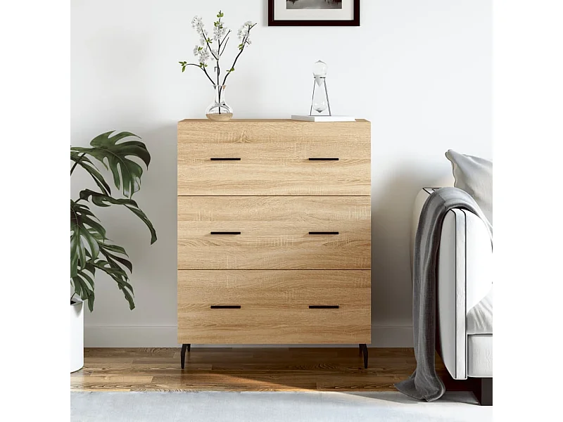 Credenza Rovere Sonoma 69,5x34x90 cm in Legno Multistrato