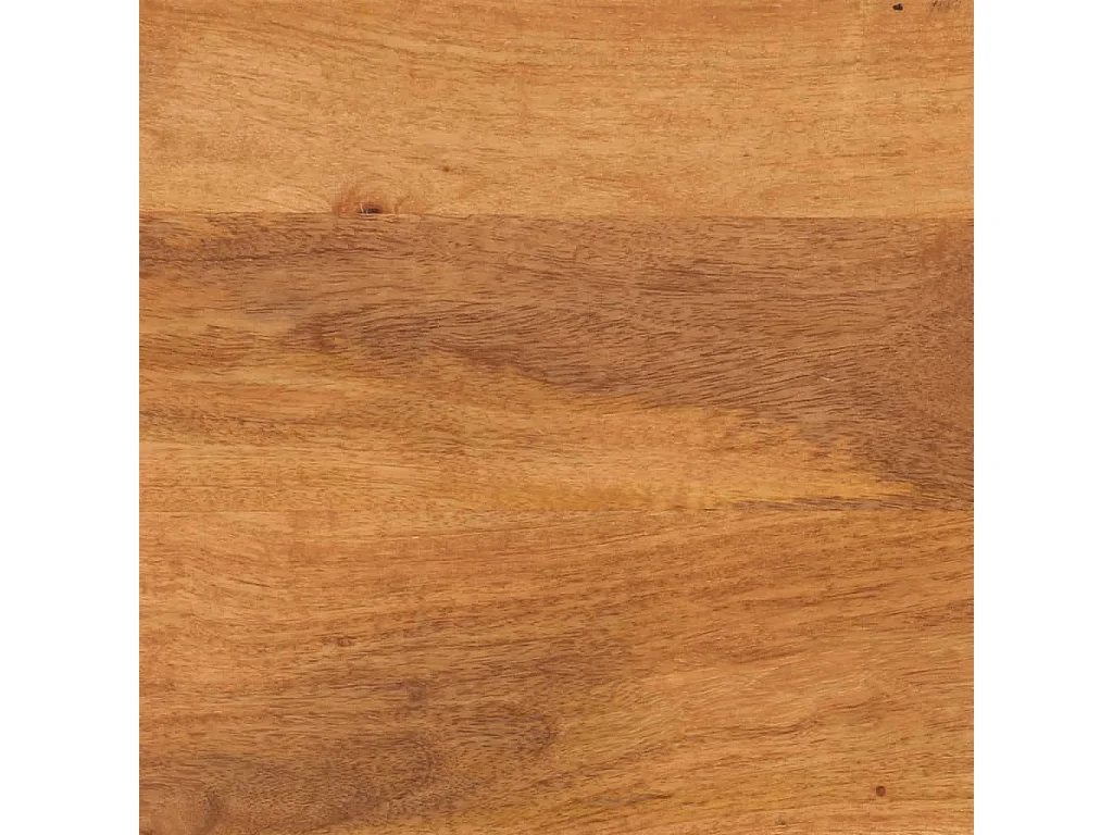 Mobiletto Marrone e Nero 60x33,5x75 cm Legno Massello di Mango