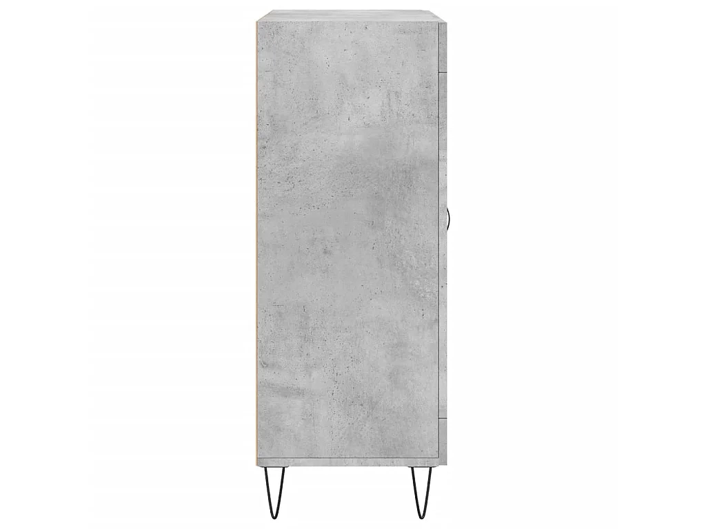 Credenza Grigio Cemento 69,5x34x90 cm in Legno Multistrato