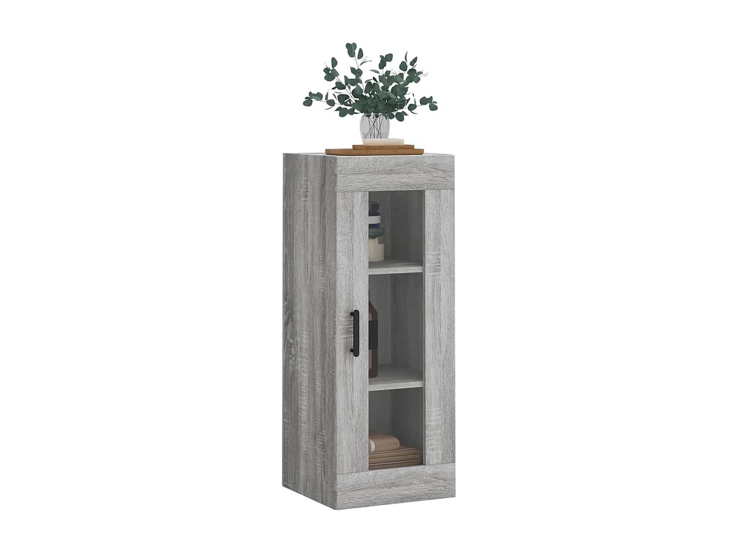 Armoire murale sonoma gris 34,5x34x90 cm