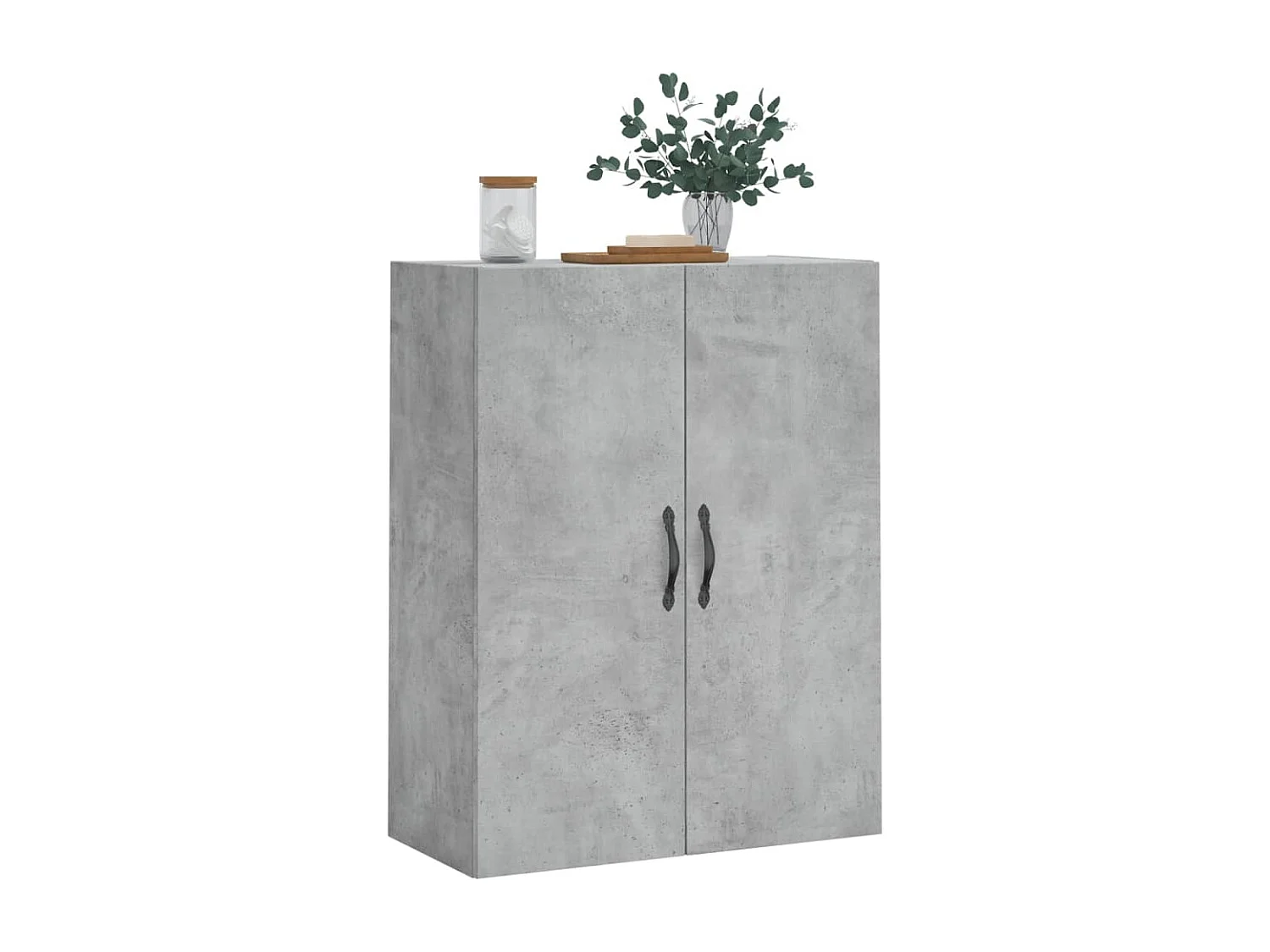 Armoire murale gris béton 69,5x34x90 cm bois d'ingénierie