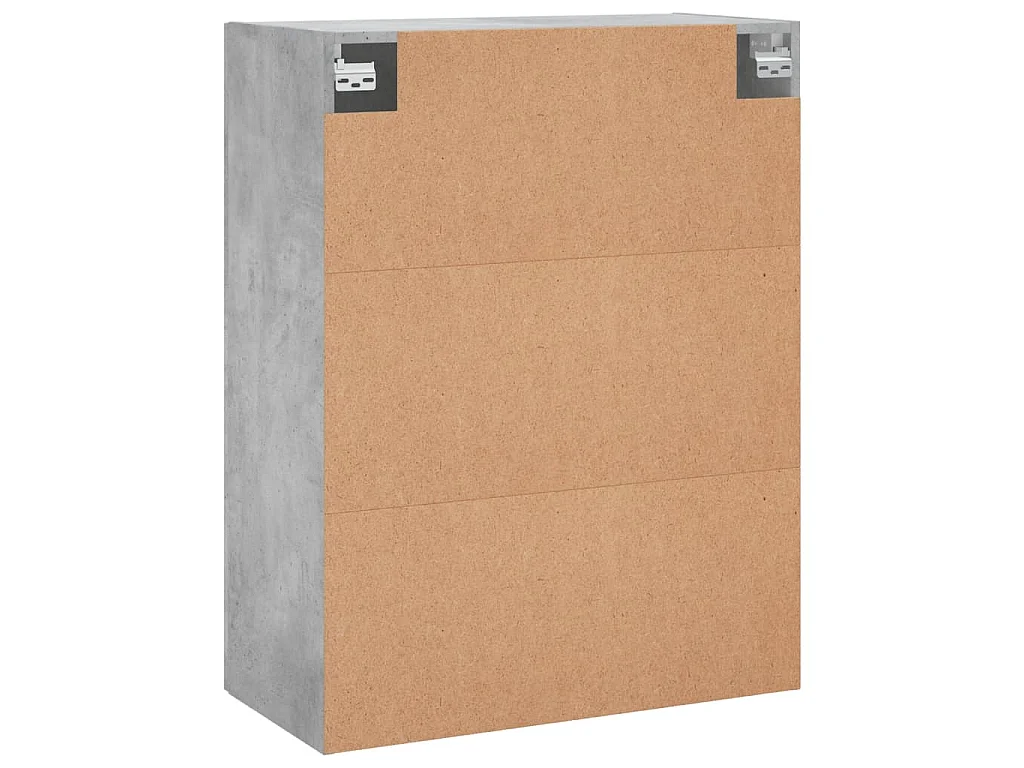 Wandkast 69,5x34x90 cm bewerkt hout betongrijs