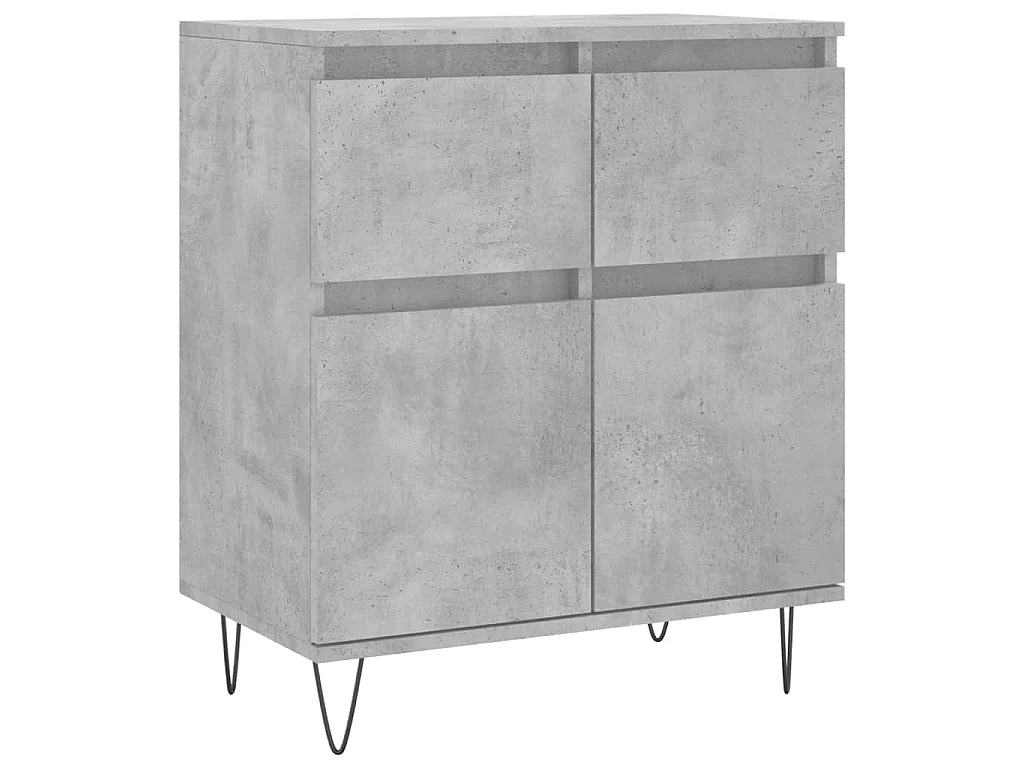 Buffet Gris béton 60x35x70 cm Bois d'ingénierie