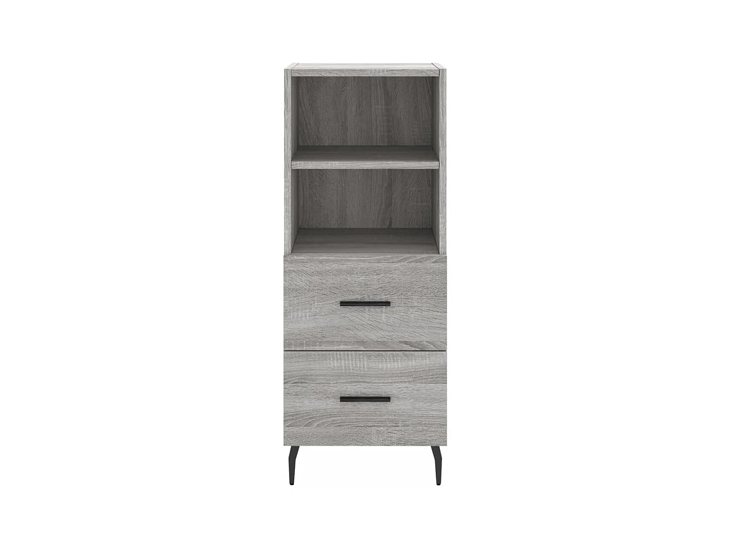 Highboard Grau Sonoma 34,5x34x180 cm Holzwerkstoff