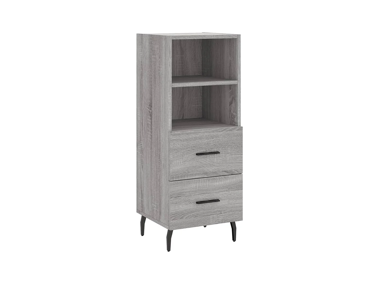 Highboard Grau Sonoma 34,5x34x180 cm Holzwerkstoff