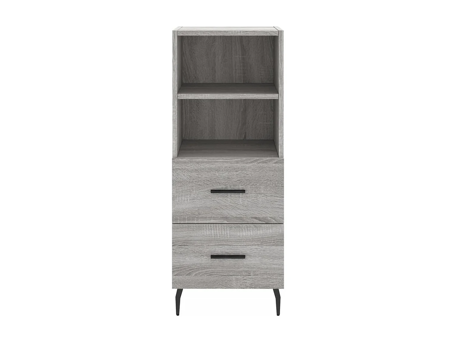 Highboard Grau Sonoma 34,5x34x180 cm Holzwerkstoff